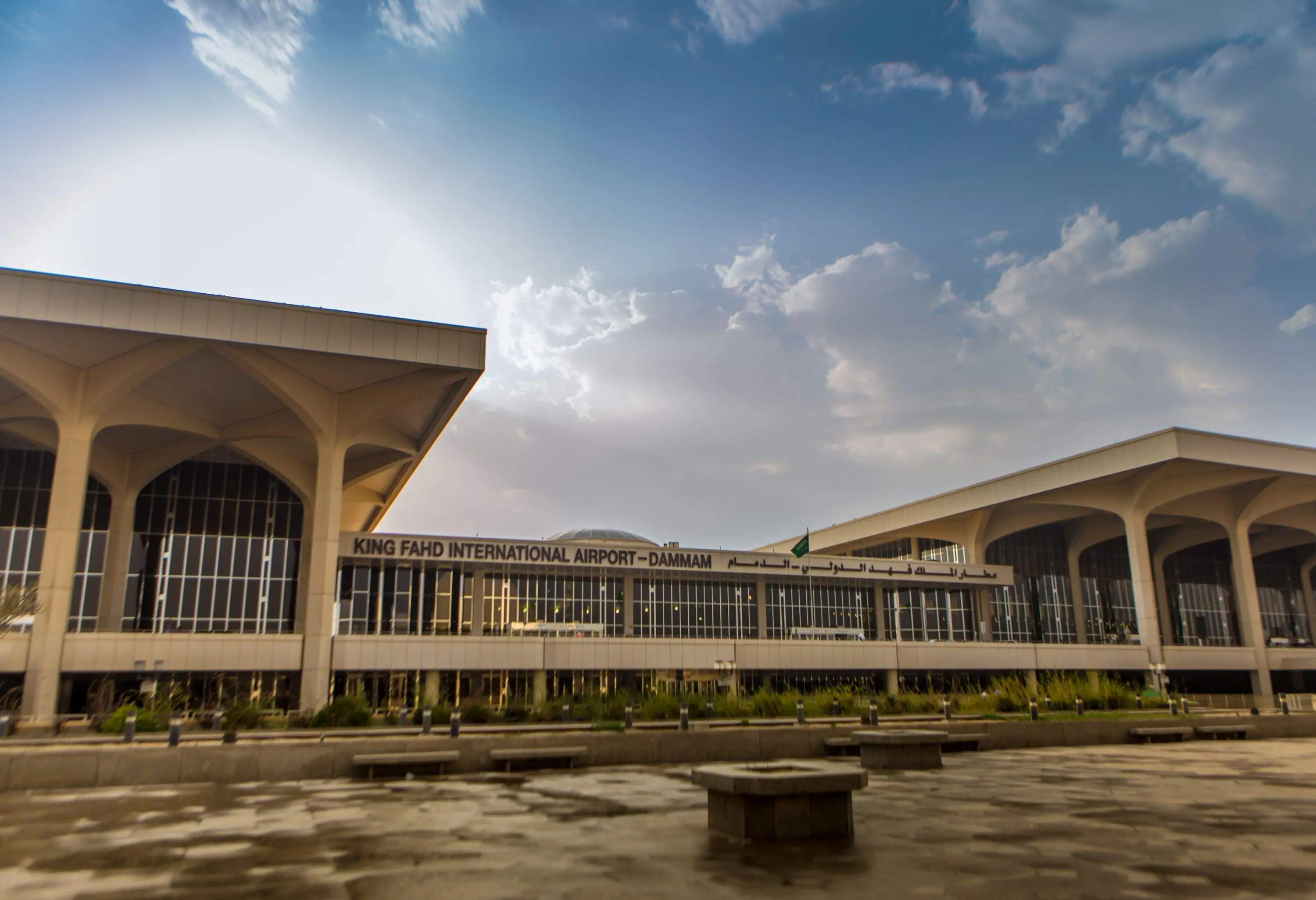 ENTRANCE TO Dammam International Airport, Saudi Arabia.